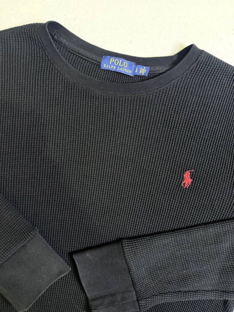 RALPH LAUREN WAFFLE SWEATSHIRT (Category: Tshirts & Polo Shirts ) located in Tacloban City. Submitted by coachfinds (Listing ID 1468114360, Image 2). Description: RALPH LAUREN WAFFLE SWEATSHIRT LARGE MAY FIT XL W 23 X L 32 SLEEVE: 28 COLOR RATE: 9/10 CONDITION: 9/10 MINE: 1200.