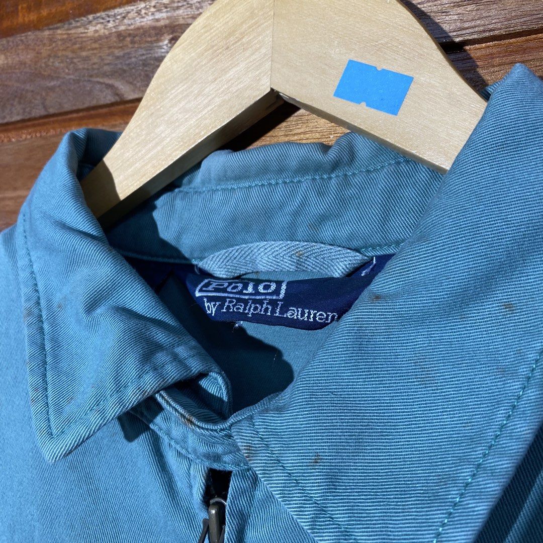 Ralph Lauren Zip Up Jacket (Category: Coats, Jackets and Outerwear) located in Andop. Submitted by rhouzze.ph24 (Listing ID 1468162903, Image 3). Description: OPEN FOR NEGOTIATION Name: Ralph Lauren Dimensions: 27.5 by 28 Size: Large Issue: Rust stains.