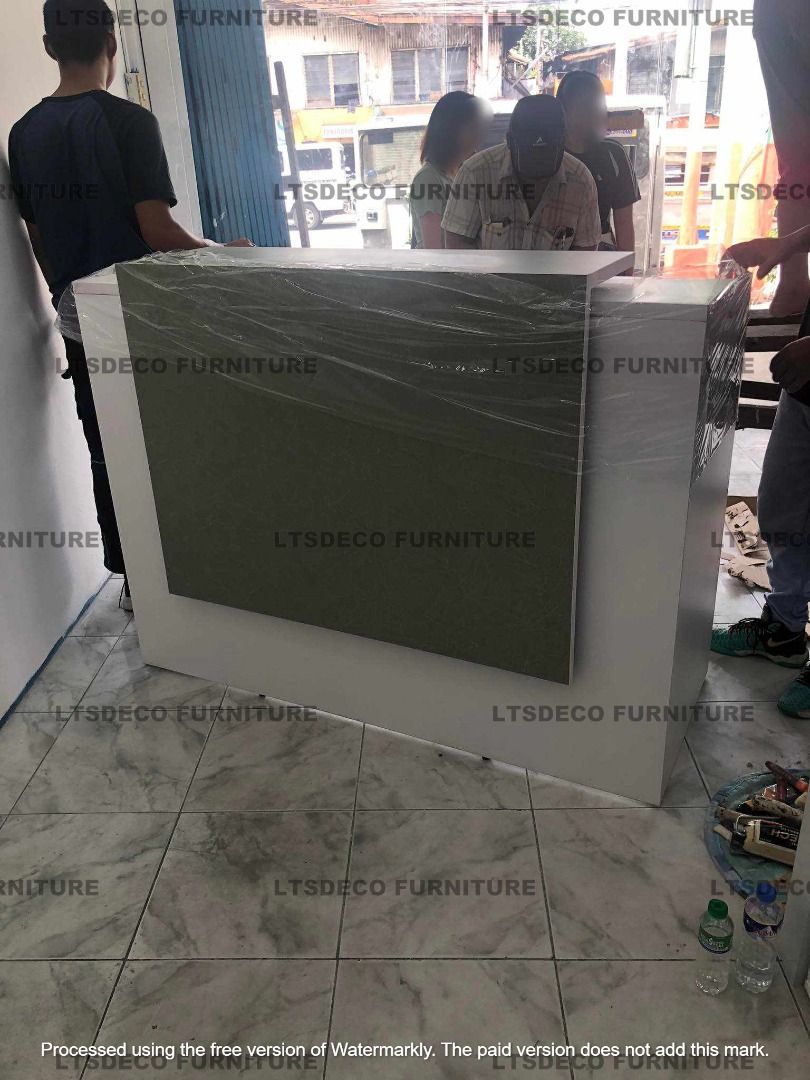RECEPTION TABLE OFFICE FURNITURE OFFICE PARTITION (Category: Office Furniture & Fixtures) located in Manila. Submitted by cassy-ace0 (Listing ID 1468139324, Image 2). Description: " PRICE MAY VARY DEPENDING ON SIZE, MATERIAL, AND CUSTOMIZATION. " --PRICE IS POSTING PURPOSES ONLY!! ✅ INQUIRE NOW! Hi! Are you looking for MODULAR WORKSTATION OFFICE PARTITION, ACCORDION WALL AND DOOR PARTITION, TOILET/URINAL PARTITION and OFFICE FURNITURE SUPPLIER? -