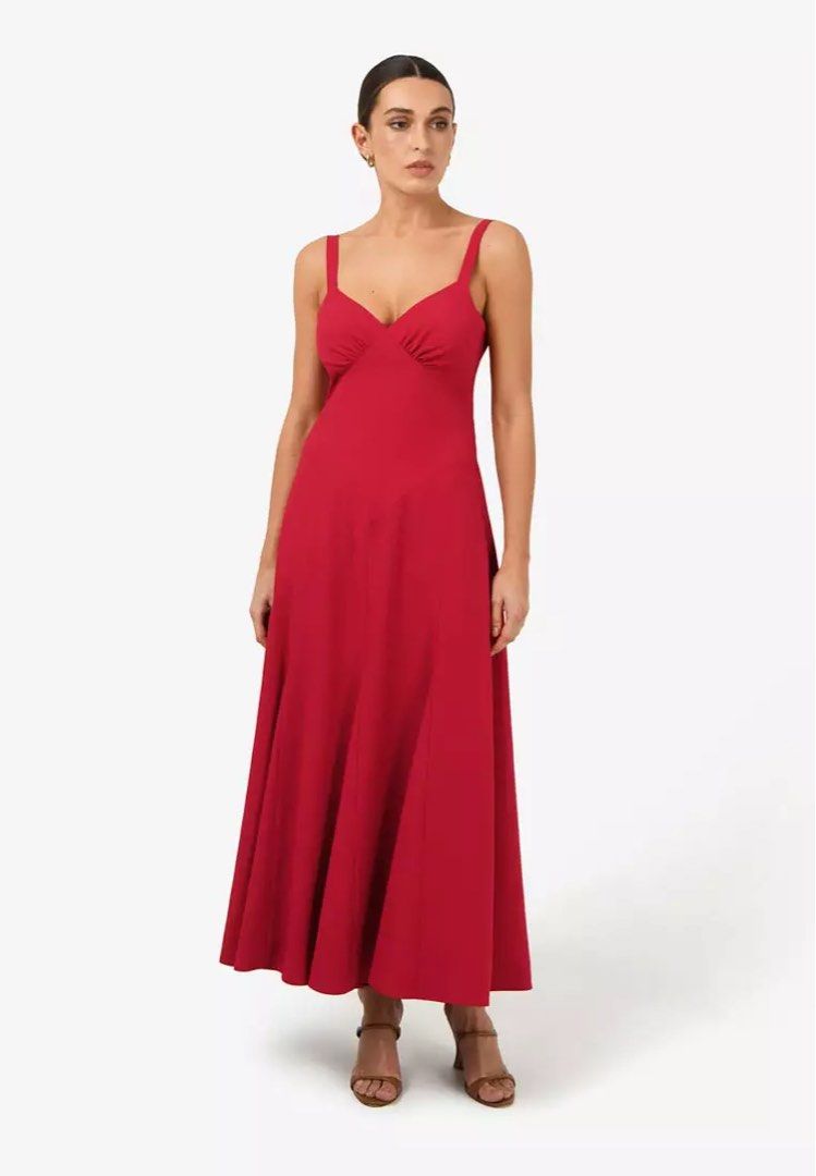 Red Criss Cross Backless Bustier Long Dress (Category: Dresses) located in Binan City. Submitted by myprelovedhaul (Listing ID 1468126249, Image 1). Description: .