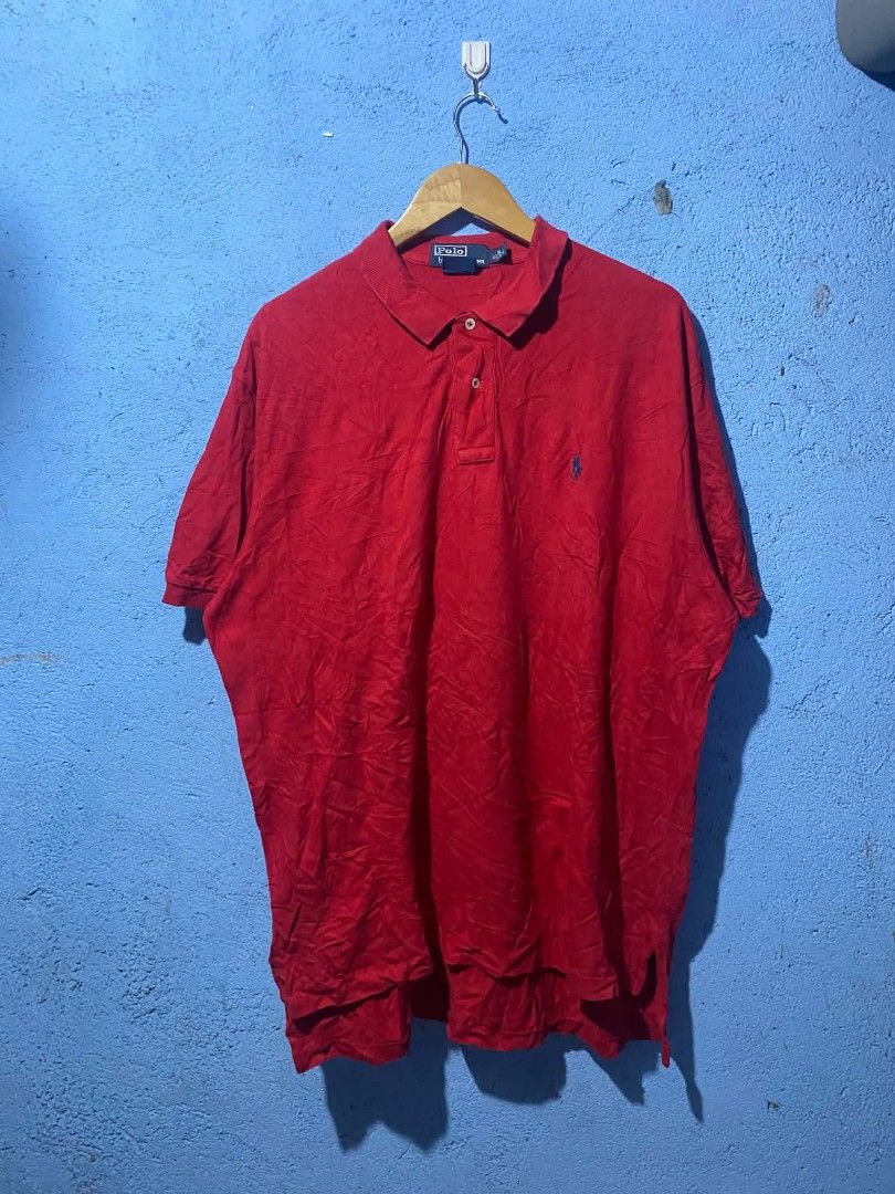 Red polo Ralph Lauren (Category: Tshirts & Polo Shirts ) located in General Santos City (Dadiangas). Submitted by francfind (Listing ID 1468174003, Image 1). Description: Polo Ralph Lauren Size:xl Dimes:25x30 Excellent condition Color rate:9.5/10 No issue Need wash Claim:550ship location:Mindanao gensan santos city (9500).