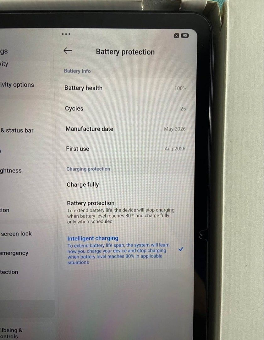 Redmi Pad 2(9.7 LTE) 128GB (Category: Android) located in Calamba. Submitted by aj4027 (Listing ID 1468281975, Image 3). Description: Redmi Pad 2 9.7" (128GB) LTE variant Price: ₱10,500 ​Like buying brand new! ✅ Only 2 months old (25 charge cycles) ✅ Complete box, receipt, & original accessories ✅With case since day 1 ✅ Long official warranty until August 2027 ✅ Free Screen Protector & Case installed ​RFS: Need fundsss Location: Calamba laguna fo