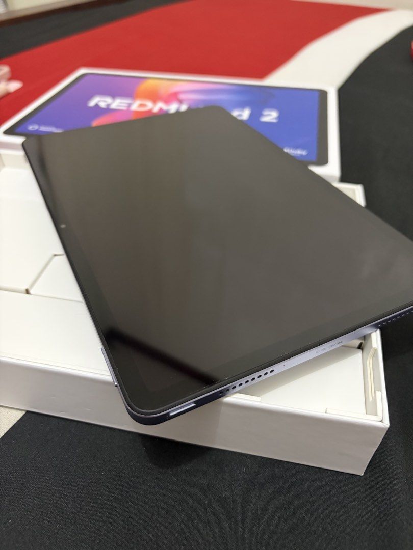 Redmi Pad 2 - 11 inches (Category: Android) located in Quezon City. Submitted by jaypeem (Listing ID 1468213067, Image 3). Description: Redmi Pad 2 Color: Lavander Screen size: 11 inches Memory and Storage: 4GB expandable Virtual RAM, 128gb Storage Condition: all working, no issues, light scratch around charger port, very minimal dent (very unoticable - see pics) Package: Complete - Unit, Box, Charger and Cable, Manuals COP available, Meetup arou