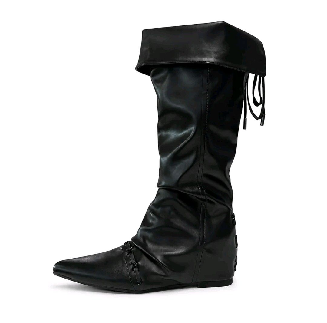 Ariseo Reverse code boots (Category: Boots) located in Singapore. Submitted by dreamyvibessss (Listing ID 1468242578, Image 3). Description: - RTP $142.90 (fast deal $120) - worn twice, still very new and comes with original box - can be worn as under the knee boots or unfold the folded part to make it knee high boots - VERY VERY VERY comfortable but realised I don't actually wear it that much so want to sell away 😭 - meet up to deal at red line