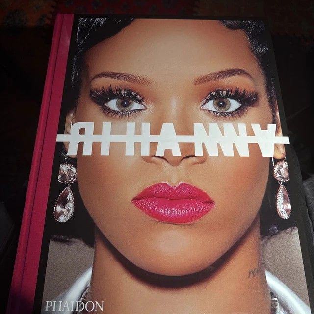 Rihanna Coffee table book excellent condition! (Category: Magazines) located in Pasay City. Submitted by wizemindz138970 (Listing ID 1468149933, Image 3). Description: - Official Rihanna hardcover photo book by Phaidon - Large format coffee table book with a striking close-up cover and pink spine details - Filled with gorgeous stage shots, tour moments, and candid images - Printed on high-quality, thick glossy pages - Heavy and collectible item, 