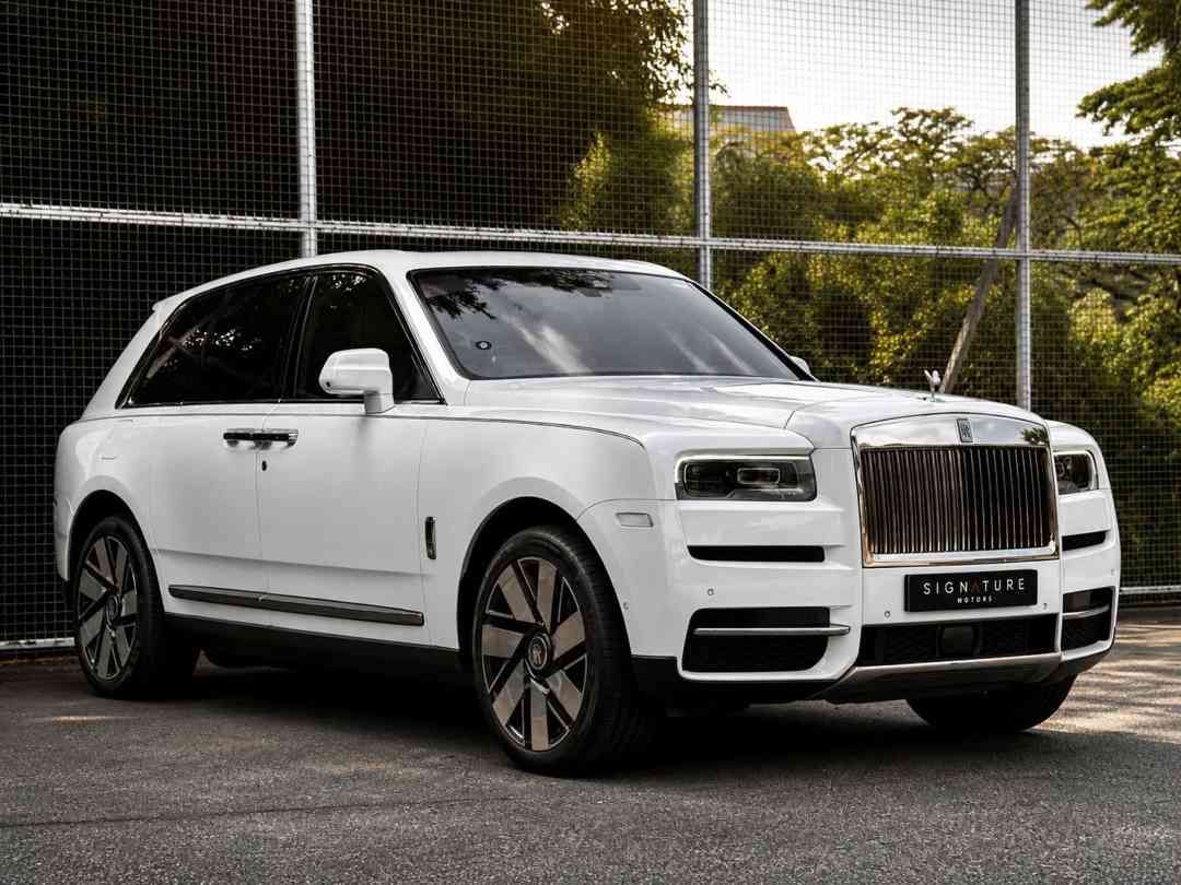 Rolls-Royce Cullinan 6.75 V12 (A) (Category: Used Cars) located in Singapore. Submitted by signaturemotors (Listing ID 1458342391, Image 2). Description: Showroom: 237 ALEXANDRA ROAD 237 Alexandra Road #02-04 Singapore 159929 Low Mileage! One & Only Cullinan Sunroof Model With Shooting Star Roof Including 4 Door Star Panel In The Market! Retractable Side Step. Massage Function. 360 Reverse Camera View. Smartphone Integration. Bespoke Surround Sou