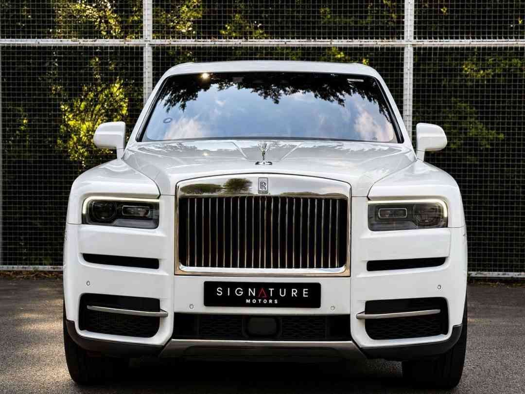 Rolls-Royce Cullinan 6.75 V12 (A) (Category: Used Cars) located in Singapore. Submitted by signaturemotors (Listing ID 1458342391, Image 1). Description: Showroom: 237 ALEXANDRA ROAD 237 Alexandra Road #02-04 Singapore 159929 Low Mileage! One & Only Cullinan Sunroof Model With Shooting Star Roof Including 4 Door Star Panel In The Market! Retractable Side Step. Massage Function. 360 Reverse Camera View. Smartphone Integration. Bespoke Surround Sou