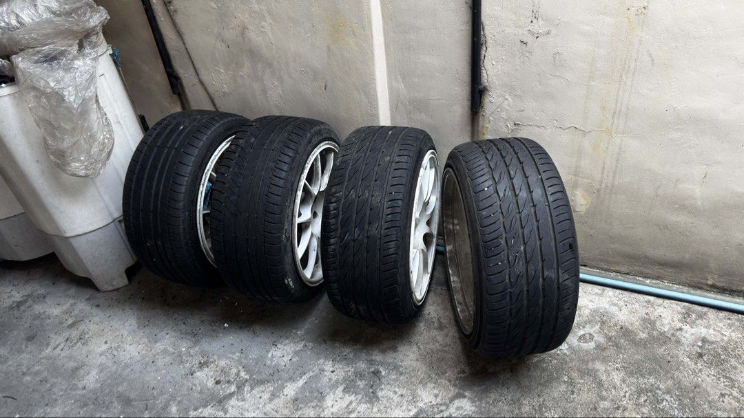 Rota Titan (Category: Mags and Tires) located in Manila. Submitted by mosestoor61006 (Listing ID 1468142020, Image 1). Description: - Brand/Model: Rota Titan 10 Spoke - Size: 18x9.5 inches - PCD: 5x100 - Color: White - Includes: Set of 4 rims - Tires not included - Good spec for Toyota 86, Subaru BRZ, Impreza, Altis etc - Issue- paint and gutter rashes and 1 rim has hairline crack but can be easily fixed - Meetup Location: SM City Sta. Mesa, Quez