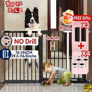 Large Door Safety Gate Pet Gate extra high, Babies & Kids, Baby Nursery ...