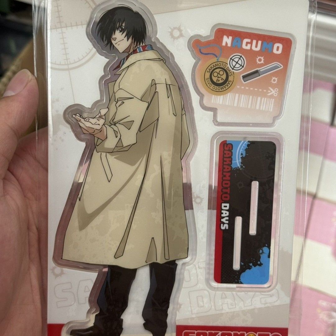 Sakamoto Days Acrylic Standee (Category: Lego & Building Sets) located in Malasiqui. Submitted by yoonisthings (Listing ID 1468227635, Image 1). Description: Dimension: approx. 16cm (height) ETA: NOV-DEC AVAILABLE CHARACTERS: Nagumo Osaragi Shin Shishiba Sakamoto - chubby Sakamoto - slim add SF via J&T.