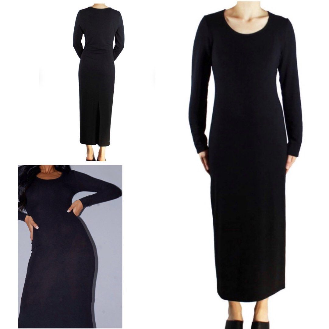 IMPORTED BLACK MAXI JERSEY DRESS (Category: Dresses) located in Marikina City. Submitted by minimalistmanila (Listing ID 1468089255, Image 2). Description: Imported black long jersey dress. Fits small to medium. Order now!.