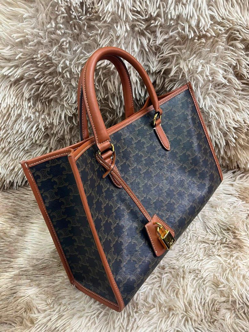 Sale‼️Preloved Celine Triomphe Tote (Category: Tote Bags) located in Manila. Submitted by bagsandshoesmanymore (Listing ID 1468222462, Image 2). Description: Preloved Celine Triomphe Size 34cm What you see is what you get Japan source🇯🇵 Please read before you order 👉🏻❗️Payment first before shipping ❗️Cut off time of payment 11am sameday delivery ❗️NO MEET UP / NO PICK UP ❗️ORDER CANNOT BE CANCELLED ❗️PLEASE DON’T BUY IF YOU ARE IN DOUBT ❗️NO 