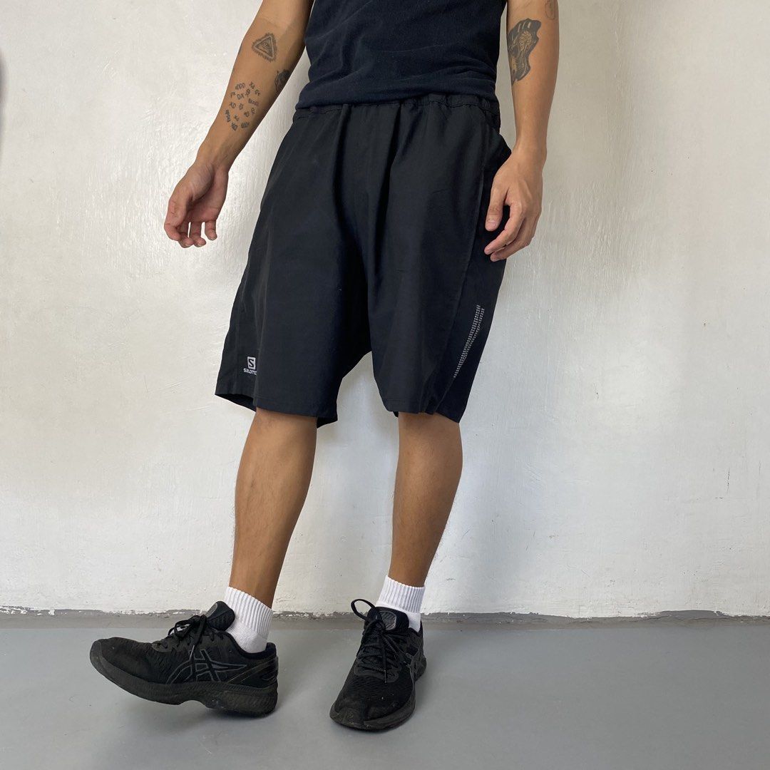 Salomon 🩳 | Black Active Short (Category: Shorts) located in Bulacan. Submitted by orc.ph (Listing ID 1468151078, Image 3). Description: Salomon 🩳 | Black Active Short Material Used: Polyester - Black - Active Dry - Multi Pockets - Active wear - Inner Cycling - Casual - Semi Formal - Streetwear - Short -Size: XXL -Waistline: 38” -Length: 20” -Thighs: 14.5” -Leg Opening: 13” -Rise: 13” -Model: ‘’5’5, 65kg, Waistline 32 - Medium to Large Frame Pr