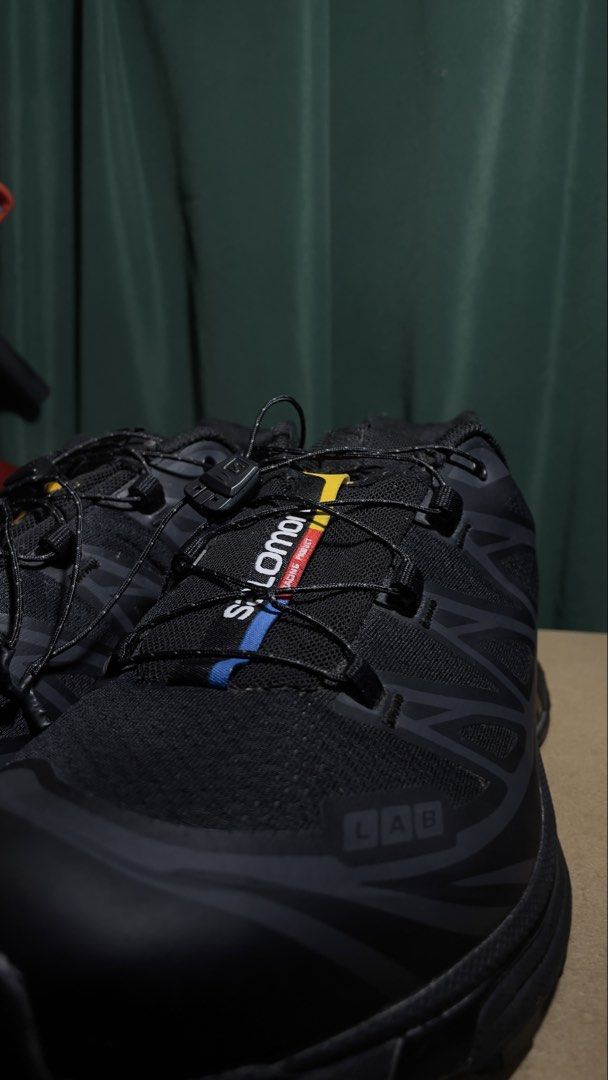 Salomon XT6 10.5 (Category: Sneakers) located in Iloilo. Submitted by andreylee (Listing ID 1468245266, Image 1). Description: - Model: Salomon XT6 - Colorway: Triple Black - Condition: good with small scuffs .