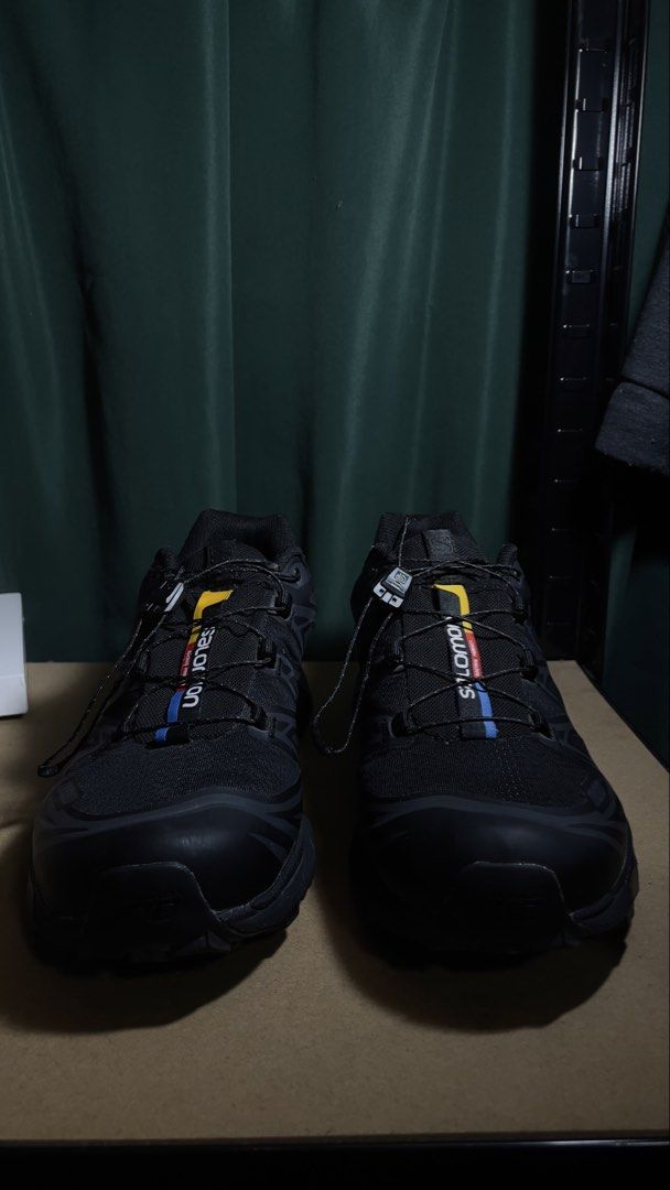 Salomon XT6 10.5 (Category: Sneakers) located in Iloilo. Submitted by andreylee (Listing ID 1468245266, Image 3). Description: - Model: Salomon XT6 - Colorway: Triple Black - Condition: good with small scuffs .