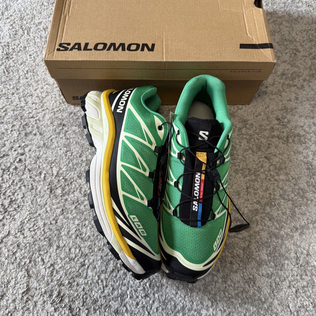 Salomon XT-6 Bright Green (Category: Casual Shoes) located in Paranaque City. Submitted by nego.allday (Listing ID 1468119069, Image 1). Description: Salomon XT-6 Bright Green 9US | Brandnew (Fitted) ₱9,000.