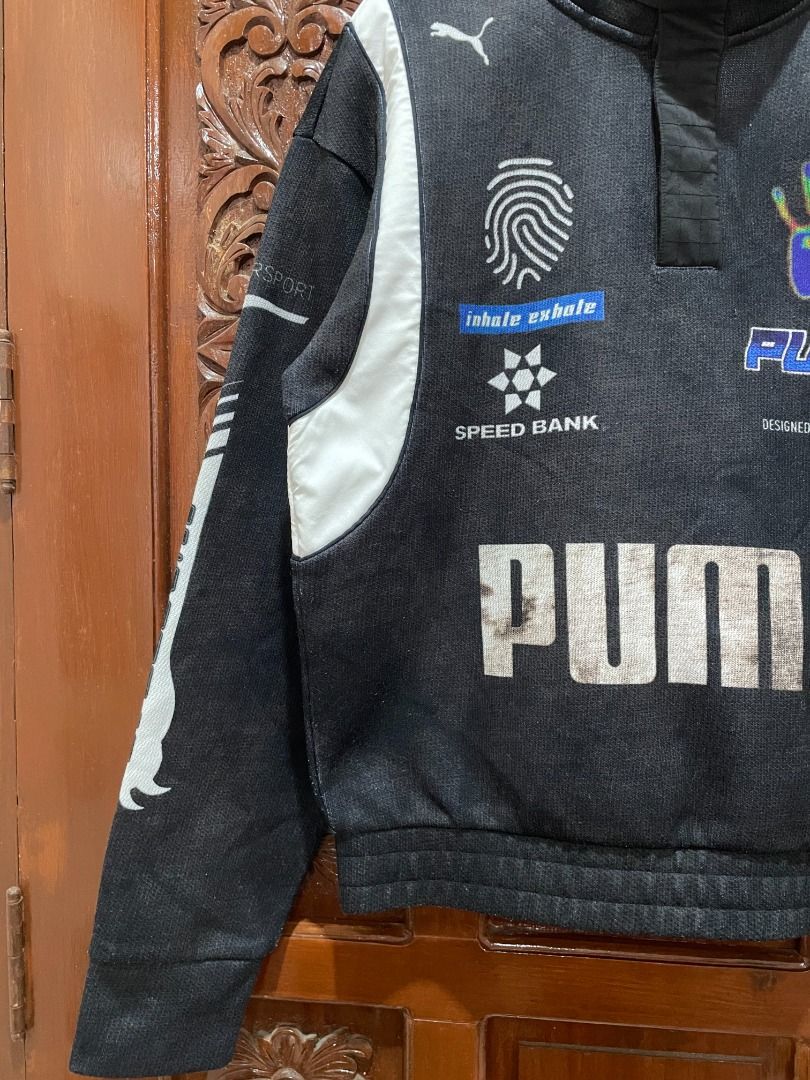 "SAMPLE" Puma x A$AP ROCKY Sweatshirt (Category: Hoodies) located in Lucena. Submitted by 0174.archive (Listing ID 1468126131, Image 2). Description: very good used condition no flaws blank tags Actual Measurements (inches) Chest (pit to pit): 22 Length: 27 Shoulder:18 Sleeve:26 Message before buying if you have question Items are new / pre-loved / second hand used Manage your expectations Buy with confidence. No return no exchange.