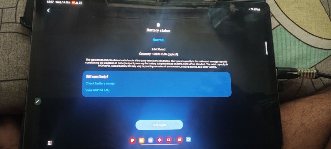 Samsung Galaxy Tab S7 (Category: Android) located in Caloocan City. Submitted by akshaybhow58197 (Listing ID 1468166878, Image 2). Description: For Sale Samsung Galaxy Tab S7+ Selling my Samsung Galaxy Tab S7+ ✨ 12.4" Super AMOLED Display ⚡ ✅ Well maintained ✅ Smooth performance ✅ No issues 💰 Price: ₱22,499 Negotiable DM me if Interested - Model: Samsung Galaxy Tab S7 (Dark Gray) - Battery: 10090 mAh capacity with normal and good battery health 
