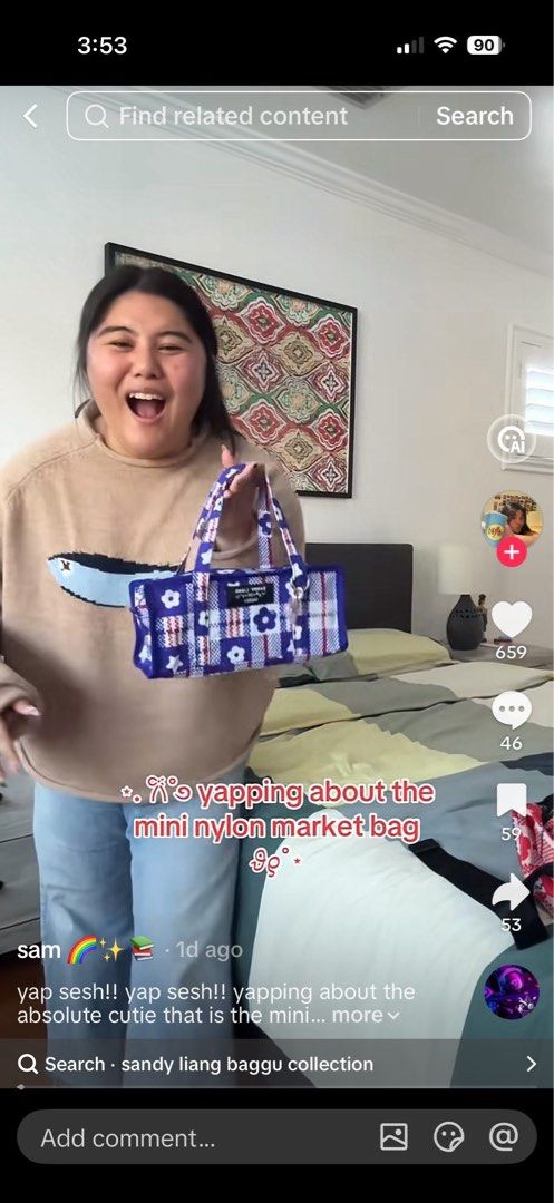 Sandy Liang x Baggu bag (Category: Cross-body Bags) located in Las Pinas. Submitted by sharine0518 (Listing ID 1468135161, Image 1). Description: .