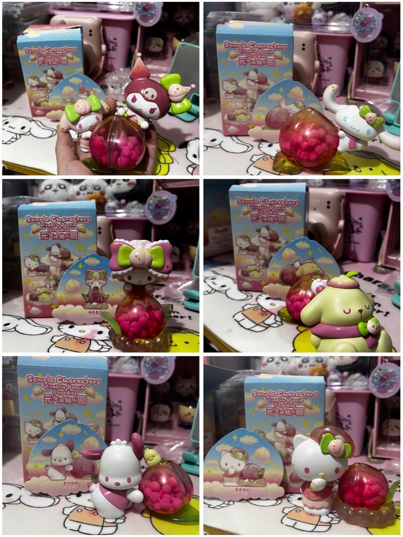 Sanrio peach series (Category: Designer & Blind Box Toys) located in Manila. Submitted by nagusamero (Listing ID 1468216627, Image 2). Description: With card and box authentic.