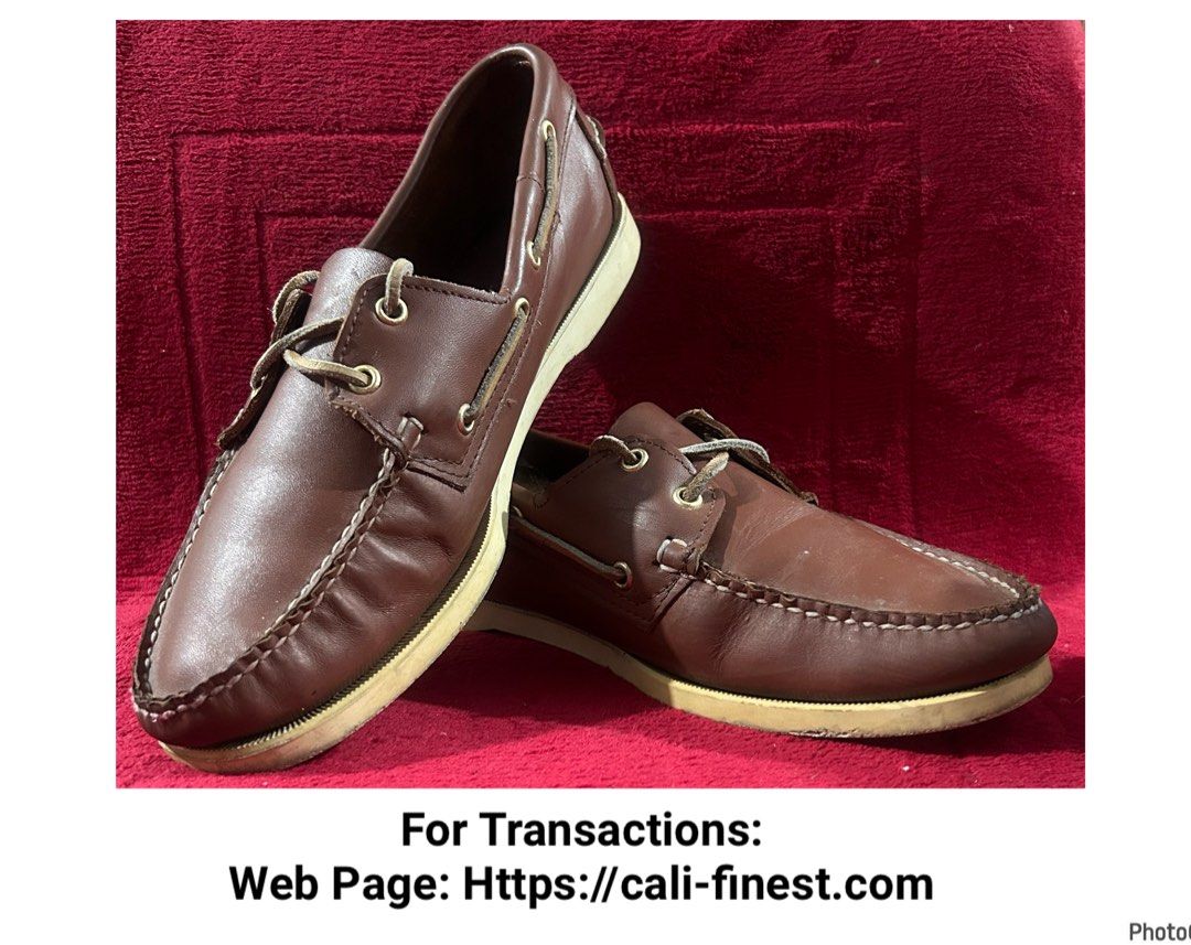 Sebago Docksides brown leather boat shoes (Category: Casual Shoes) located in Pasig City. Submitted by califinestcollectibles (Listing ID 1468125847, Image 1). Description: Sebago Docksides brown leather boat shoes S#0030 US: 12 EUR: 43.5 UK: 9.5 • Actual and detailed photos are already posted—kindly check all photos. • When-worn photos are not provided due to sanitary reasons. • All items are pre-washed. • Complete details are stated in the list