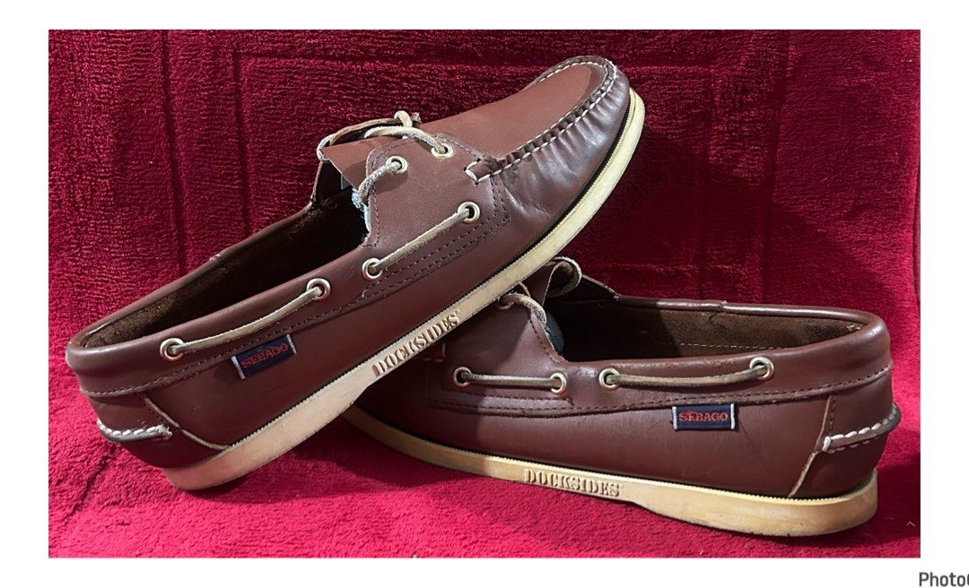 Sebago Docksides brown leather boat shoes (Category: Casual Shoes) located in Pasig City. Submitted by califinestcollectibles (Listing ID 1468125847, Image 3). Description: Sebago Docksides brown leather boat shoes S#0030 US: 12 EUR: 43.5 UK: 9.5 • Actual and detailed photos are already posted—kindly check all photos. • When-worn photos are not provided due to sanitary reasons. • All items are pre-washed. • Complete details are stated in the list