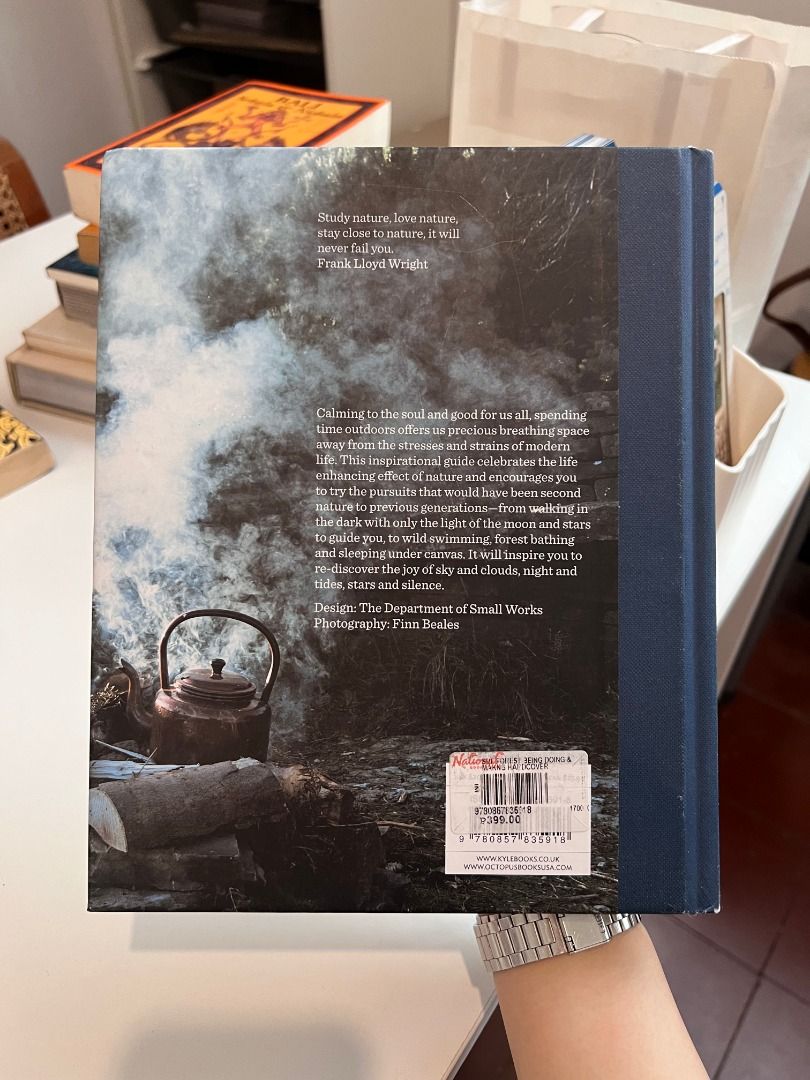 [SECONDHAND] Fforest: Being, Doing & Making in Nature by Sian Tucker (Category: Storybooks) located in Manila. Submitted by shoeracs (Listing ID 1468093960, Image 2). Description: FFOREST: BEING, DOING & MAKING IN NATURE by Sian Tucker — Calming to the soul and good for us all, spending time outdoors offers us precious breathing space away from the stresses and strains of modern life. This inspirational guide celebrates the life enhancing effect 