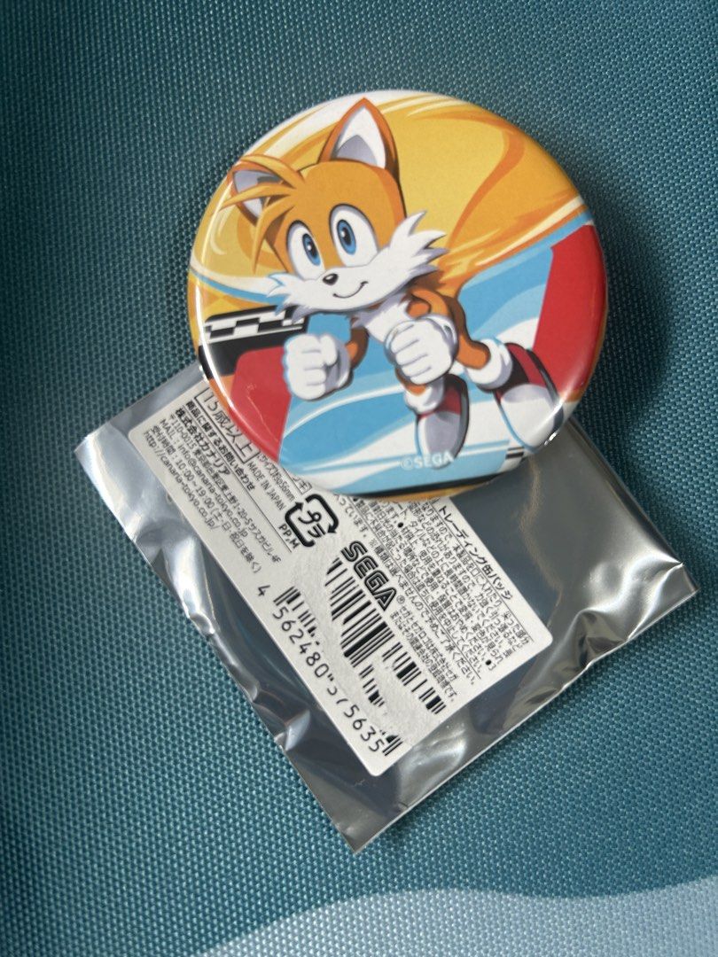 SEGA Tails Prower Badge Pin (Category: Character Goods) located in Paranaque City. Submitted by inkling19 (Listing ID 1468127832, Image 1). Description: Got this from the Sega Festival.