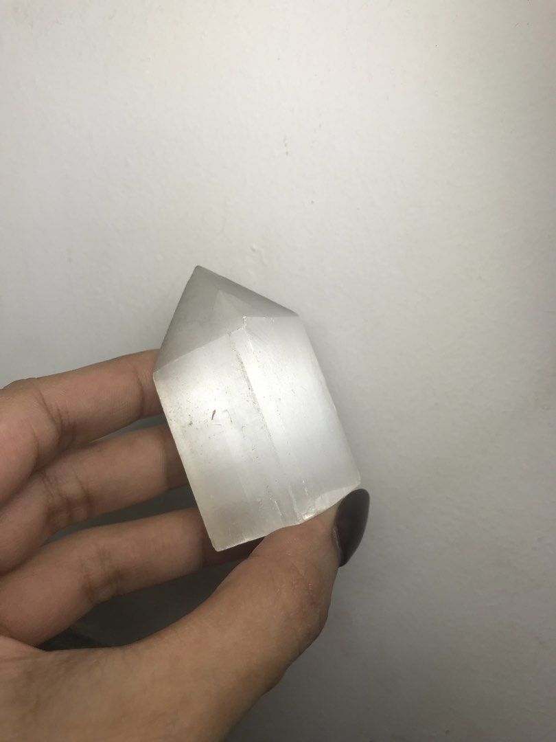 Selenite Crystal Tower (Category: Precious Stones) located in Marikina City. Submitted by _project.quartz (Listing ID 1468172258, Image 2). Description: RFS: reducing my curated collection, pieces are recently acquired Location: Marikina Can ship via j&t or lalamove.