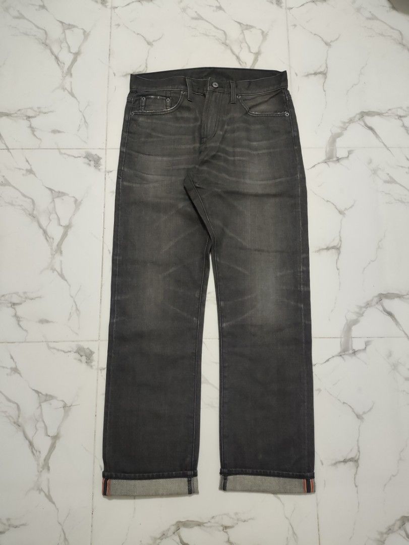 Selvedge Pants (Category: Jeans) located in Maria Aurora. Submitted by pewpewww22 (Listing ID 1468169592, Image 1). Description: waist 34 inch length43 inch hem 8.5 inch minimal distress.