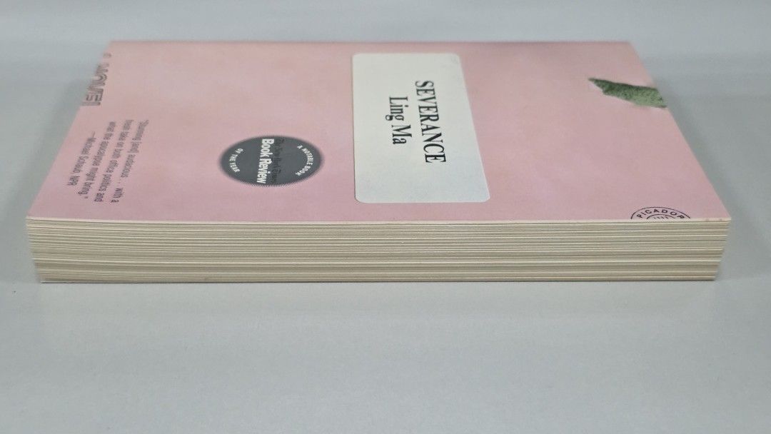 Severance by Ling Ma (Category: Storybooks) located in Pasig City. Submitted by funderW (Listing ID 1468173488, Image 3). Description: Condition: Great (Read once only) Genre: Fiction, Dystopia GoodReads Rating: 3.87 RFS: Decluttering Price is inclusive of the delivery fee if within Metro Manila. If location is outside MM, the delivery fee will be shouldered by the buyer. MOP: Gcash, GoTyme, Maribank MOD: J&T, Lalamove.