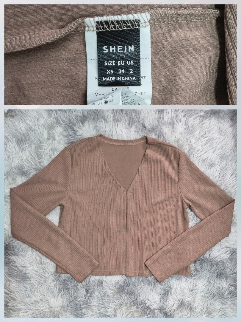 SHEIN Cardigan (Category: Longsleeves) located in General Trias. Submitted by relove_closet8 (Listing ID 1468123342, Image 1). Description: • Washed and never used. • Buyer handles shipping fee and book J&T or Lalamove only. • Payment first via bank transfer or e-wallet • No cancellation/return/refund of orders. 📍Lancaster, General Trias (Weekdays) 📍Las Piñas (Saturday & Sunday).