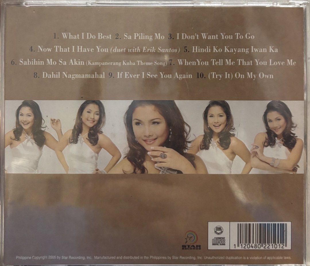 SHERYN REGIS|WHAT I DO BEST|CD NOT VINYL (Category: CDs & DVDs) located in Manila. Submitted by retromusic (Listing ID 1468209672, Image 2). Description: NEAR MINT CONDITION CD AND INLAYS YOURS FOR 500+SF MOP GCASH PM ME FOR MORE DETAILS.