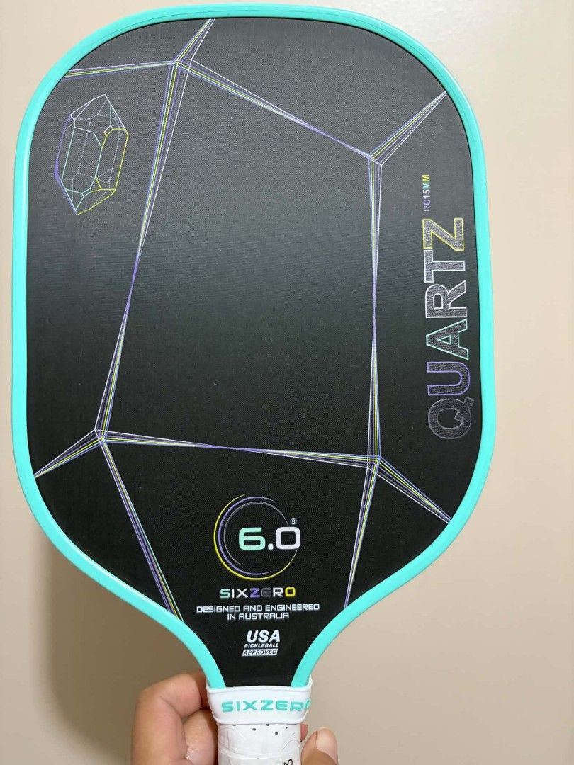 Six Zero Quartz 15MM Pickleball Paddle (Category: Racket and Ball Sports) located in Manila. Submitted by iamwencis (Listing ID 1468231227, Image 1). Description: 🏓 FOR SALE: Six Zero Quartz Prasiolite 💰 Price: ₱5,500 📦 Condition: Good as new 🗓️ Usage: 1 month only Freebies included: *Paddle cover *Transparent edge tape *Overgrip ✅ Edge tape installed since Day 1 ✅ Original plastic on the grip is still intact and has never been removed ✅ Well