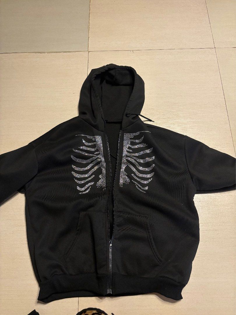 Skeleton rhinestones jacket (Category: Hoodies) located in Manila. Submitted by bluetakis67 (Listing ID 1468130743, Image 2). Description: .