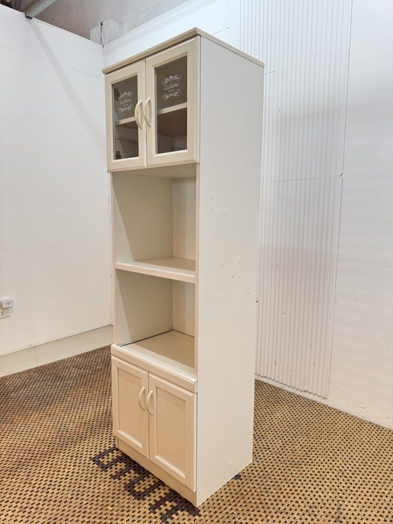 Slim kitchen cabinet (Category: Shelves, Cabinets & Racks) located in Quezon City. Submitted by matetdevis13 (Listing ID 1468215275, Image 3). Description: Slim Kitchen Cabinet with Storage Price: 6,900 L22.5 x W16.5 x H71 In good condition Code MJS28-MJ383.