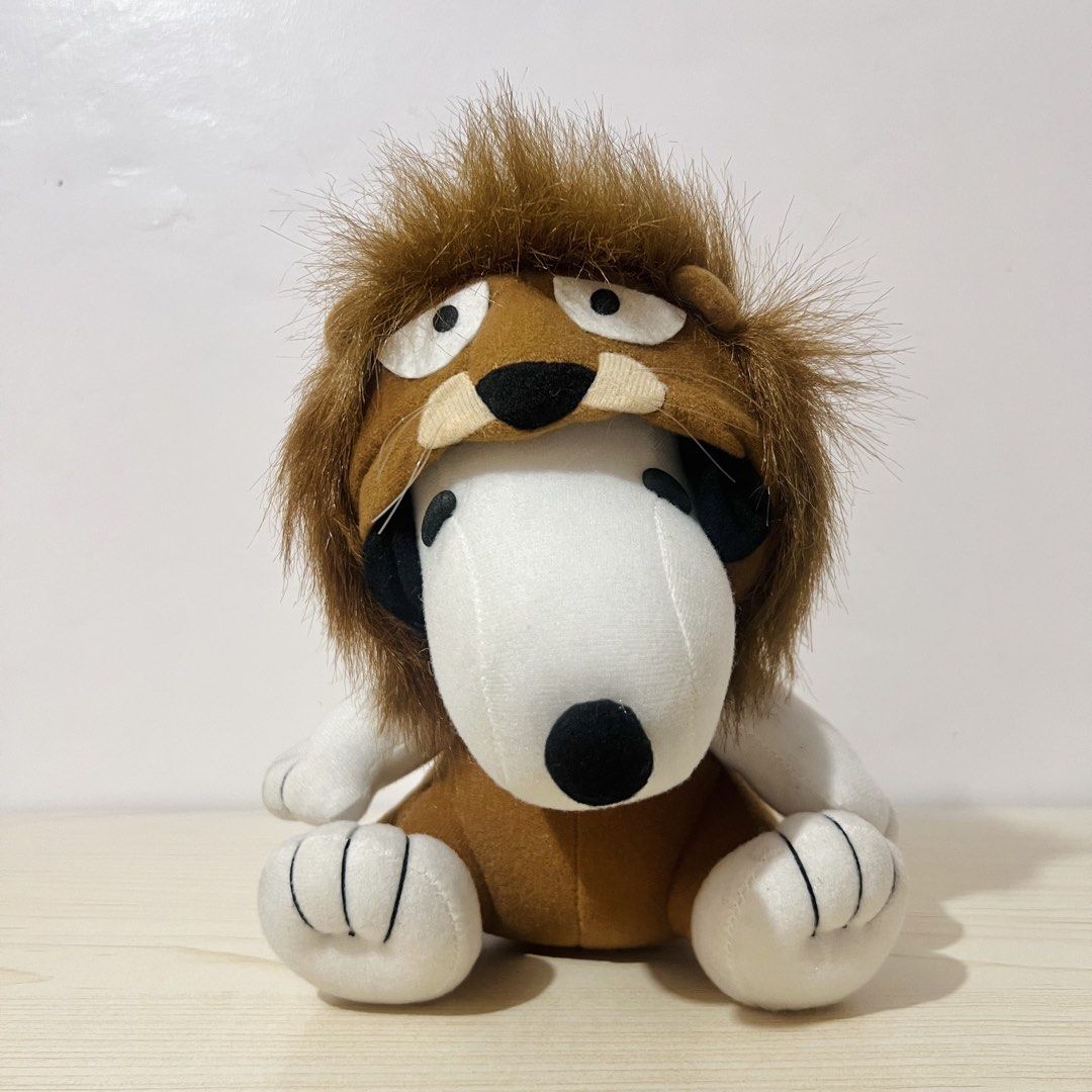 Snoopy in Lion Costume Plush height: 18cm - Php 250 (Category: Character Goods) located in Davao. Submitted by pandorastoybox (Listing ID 1468087507, Image 1). Description: Snoopy in Lion Costume Plush height: 18cm - Php 250.