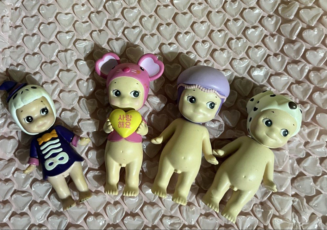 Sonny Angel Set (Category: Designer & Blind Box Toys) located in Manila. Submitted by _sweetieboiitodeii (Listing ID 1468200282, Image 1). Description: wts ufs sold set only need funds mouse pink - 3500 may minor stain ear jelly fish - 500 dalmatian - 500 unref sonny skull hallowween - 500 no bnf 📍rizal.