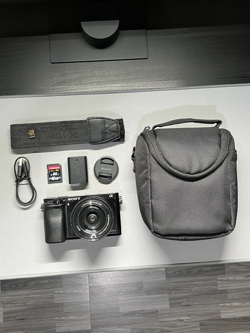 Sony a6000 with 16-50 OSS Kit Lens (Category: Cameras) located in Malabon City. Submitted by enricogomez (Listing ID 1468168994, Image 2). Description: Sony a6000 with 16-50 OSS Kit Lens • ready to use • shutter count: 91k • no issue (just major signs of usage as seen on photos) Inclusions • sony a6000 • 16-50 OSS kit lens • battery • lens cap • charging cable • strap • camera bag • 16gb sd card Preferably meetup only for safe transactions. Thank