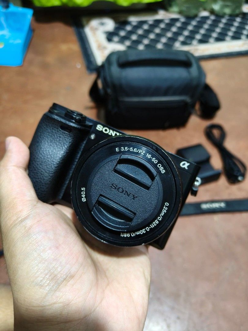 Sony a6000 with lens (Category: Cameras) located in Manila. Submitted by camera.matrix.ph (Listing ID 1468094674, Image 2). Description: Sony A6000 Mirrorless Camera Wifi with Lens 16-50mm OSS For Sale 23,000 23k Pesos 23,000 Sd card Lock - (Not Magnetic )Performs ok pa din. Hindi Lang nalolock Natutulak pag Sarado ng Battery door Reading Sd Card Normally Good Condition✅ No issue ✅ Fully Functional ✅ Camera Strap Sony Camera Bag Sd Card 16gb Batt