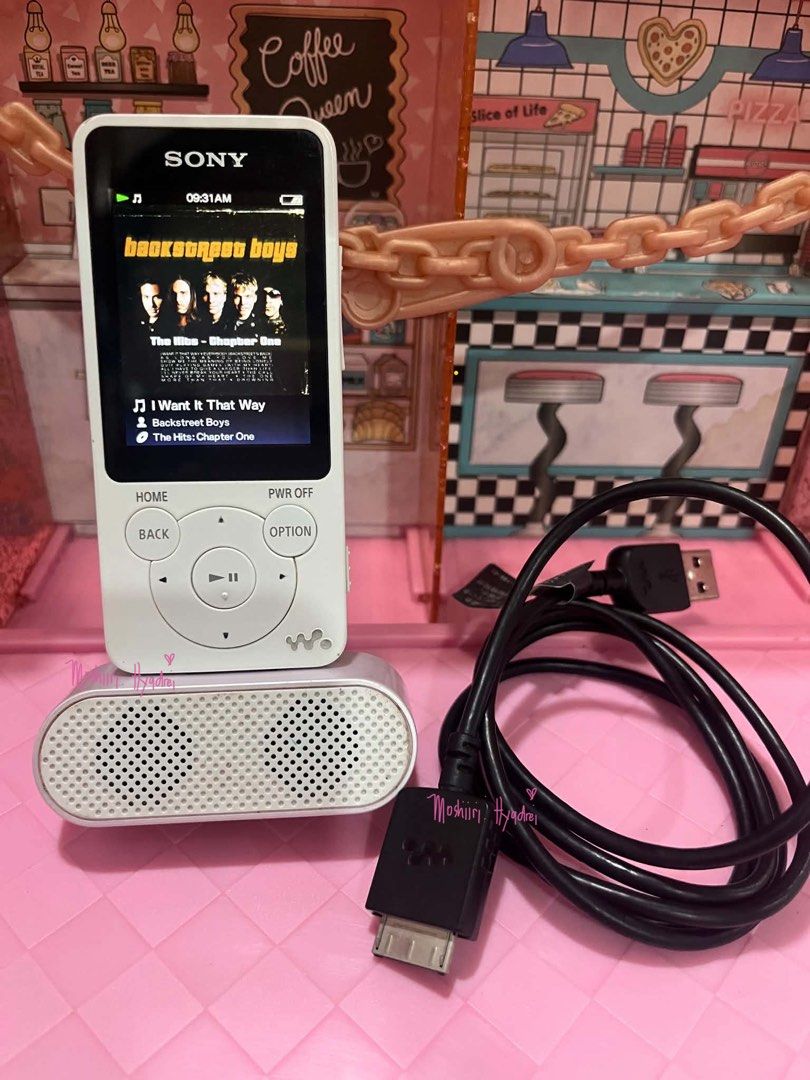 Sony Walkman NW-S14 with Orig Data/Charging Cable (Category: Portable Music Players) located in Valenzuela. Submitted by moshiiri_kawaii_v2 (Listing ID 1468241144, Image 1). Description: Sony Walkman NW-S14 Working With Bluetooth connectivity Goods Battery inclusion: Unit, Orig Sony Data/Charging Cable, mini buffalo dock speaker (free) Flaws: deep scratches at the back, some dents Loc: Valenzuela.