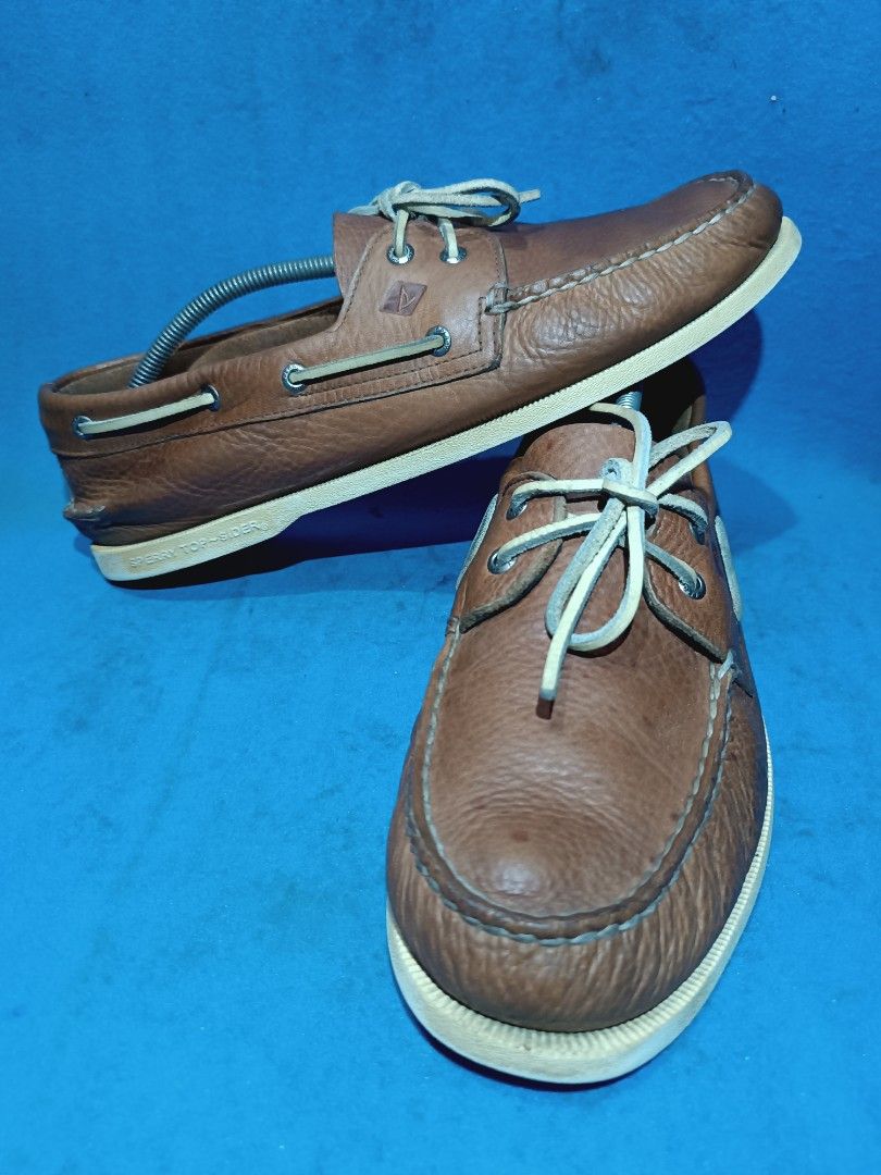 Sperry Big Size Size 13 US Preloved (Category: Casual Shoes) located in Quezon City. Submitted by second.foot (Listing ID 1468216318, Image 2). Description: - Made in Indonesia - Color Brown - Good condition Insole/Outsole - NO Sole Sep - NO Damage - NO Heeldrag - NO Box - Overall condition: 9/10 - RFS: need cash - MOP: gcash.