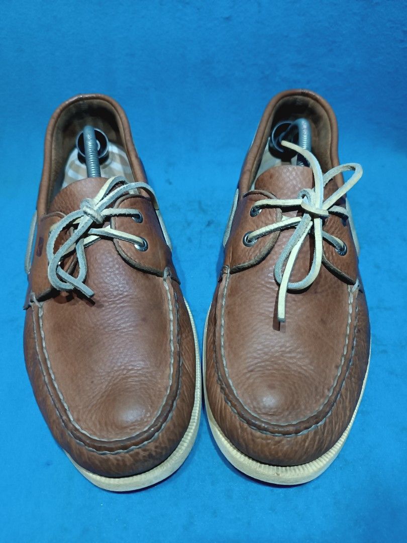 Sperry Big Size Size 13 US Preloved (Category: Casual Shoes) located in Quezon City. Submitted by second.foot (Listing ID 1468216318, Image 3). Description: - Made in Indonesia - Color Brown - Good condition Insole/Outsole - NO Sole Sep - NO Damage - NO Heeldrag - NO Box - Overall condition: 9/10 - RFS: need cash - MOP: gcash.