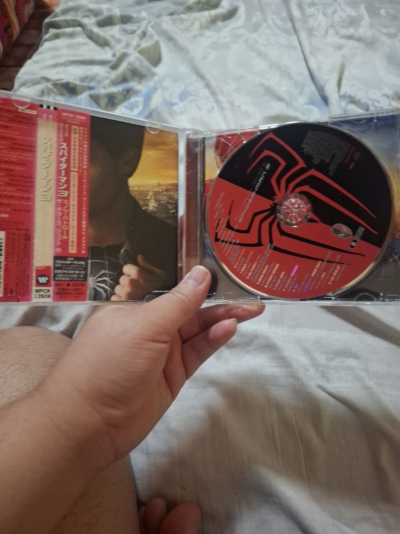 Spider-Man 3 Soundtrack Japan Edition CD (Category: CDs & DVDs) located in San Jose del Monte. Submitted by youweiner48495 (Listing ID 1468141798, Image 3). Description: - Item: Spider-Man 3 Soundtrack CD (Japanese Edition) - Includes: Original obi strip - Condition: Barely played, spotless disc, clean insert artwork - Case: Jewel case completely intact - Ideal for: Marvel fans and soundtrack collectors.