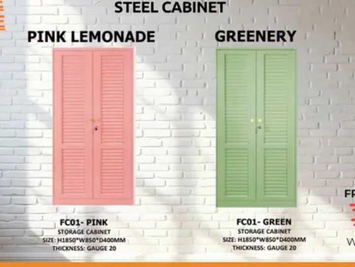 STEEL WARDOBE (Category: Bedding & Towels) located in Muntinlupa City. Submitted by amirah-05 (Listing ID 1468074023, Image 3). Description: brand new steel wardrobe , 2 door - 4 doors available w/ different design.