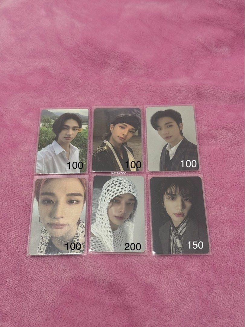 Stray Kids Hyunjin Photocards (Category: K-Wave Merchandise) located in Angeles City. Submitted by katkatzo (Listing ID 1468201216, Image 1). Description: Stray Kids Hyunjin Photocards Price in photo Can give discount if taking all x: @katskzoo.