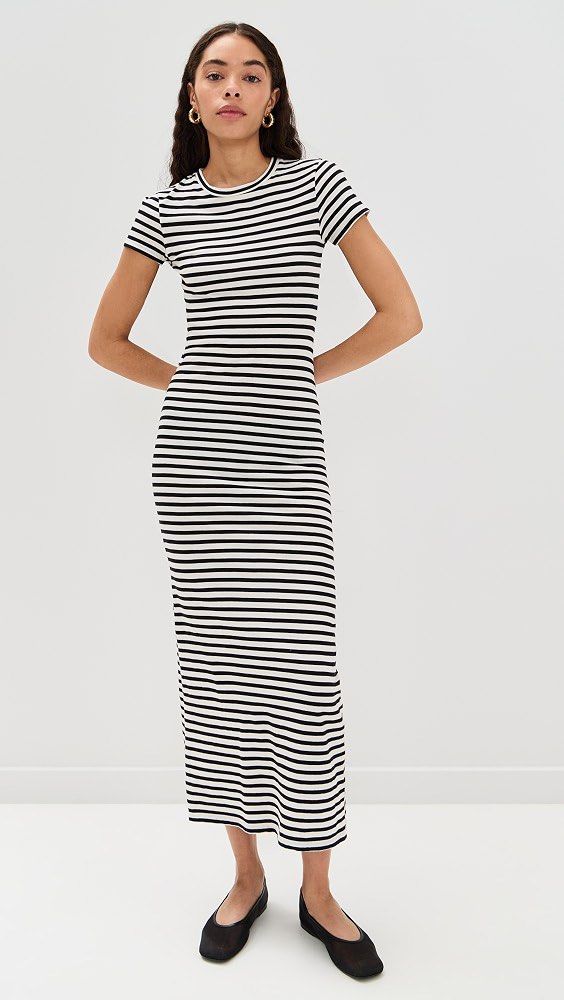 Stripe White Maxi Dress Bundle (Category: Dresses) located in Binan City. Submitted by myprelovedhaul (Listing ID 1468092668, Image 1). Description: fits small to medium .