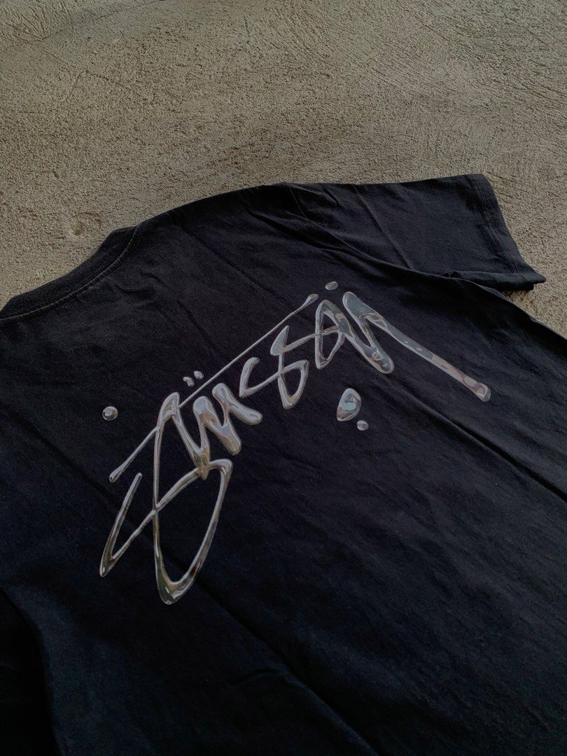 Stussy Mercury Tee (Category: Tshirts & Polo Shirts ) located in Leyte. Submitted by naaath (Listing ID 1468081811, Image 3). Description: Stussy Mercury Tee Size: Medium Width: 21 inches Length: 28 inches Condition: Good Condition Color rate: 9/10 Issue:Minor hairlines on print and sun fades on inside out ( See 7th and 8th picture ) 850 shipped.