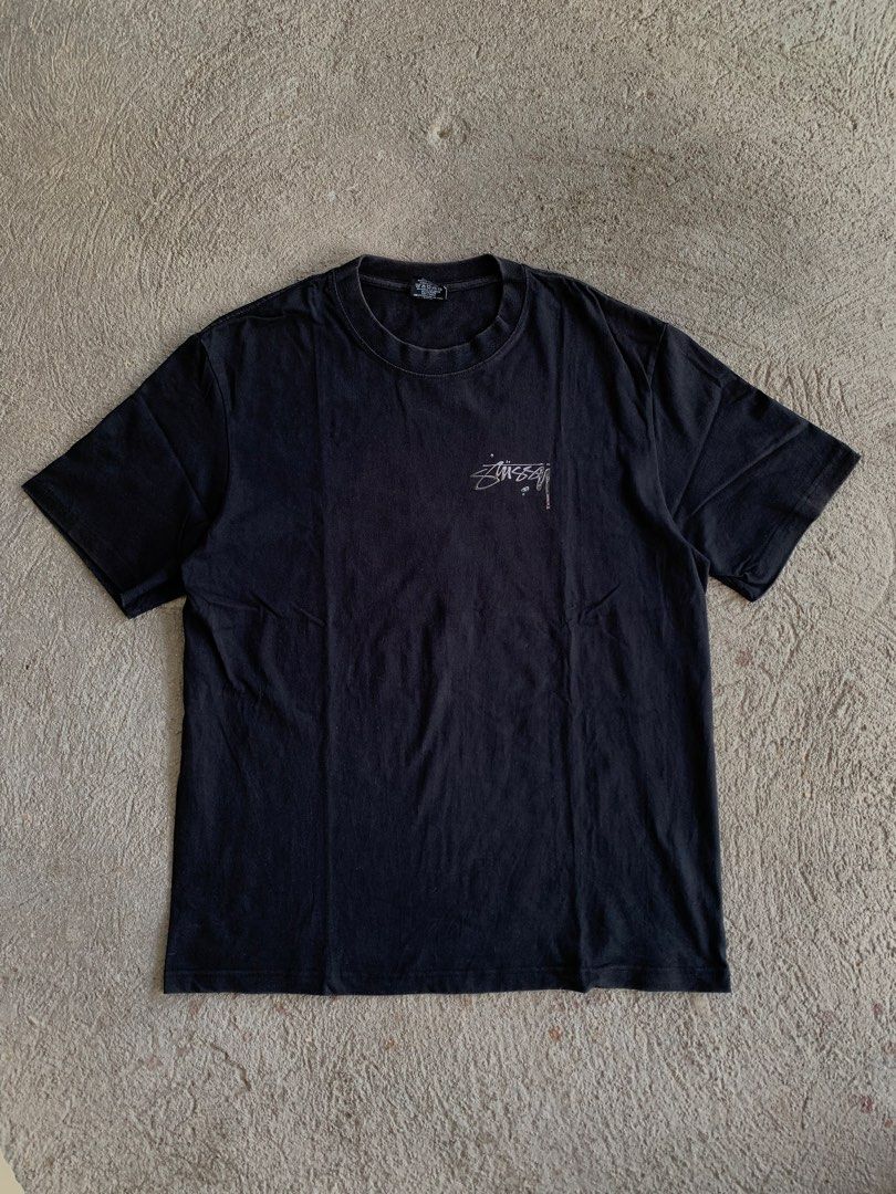 Stussy Mercury Tee (Category: Tshirts & Polo Shirts ) located in Leyte. Submitted by naaath (Listing ID 1468081811, Image 1). Description: Stussy Mercury Tee Size: Medium Width: 21 inches Length: 28 inches Condition: Good Condition Color rate: 9/10 Issue:Minor hairlines on print and sun fades on inside out ( See 7th and 8th picture ) 850 shipped.