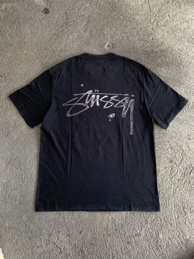Stussy Mercury Tee (Category: Tshirts & Polo Shirts ) located in Leyte. Submitted by naaath (Listing ID 1468081811, Image 2). Description: Stussy Mercury Tee Size: Medium Width: 21 inches Length: 28 inches Condition: Good Condition Color rate: 9/10 Issue:Minor hairlines on print and sun fades on inside out ( See 7th and 8th picture ) 850 shipped.